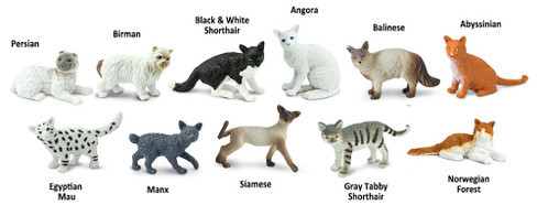 Safari Ltd. - Siamese Cat #100061 - Cream Color, Dark Points