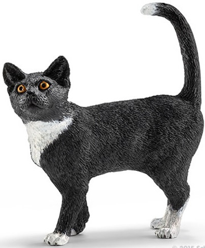 Cat  - Standing  - Black (Schleich)