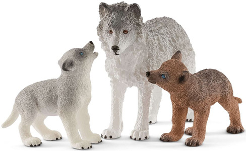 Wolf Mother with Pups (Schleich)