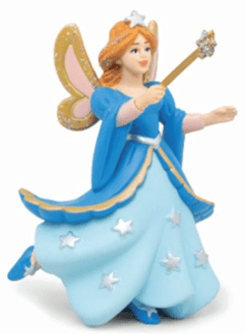 Papo Blue Star Fairy with Golden Glitter Wings and Magic Wand