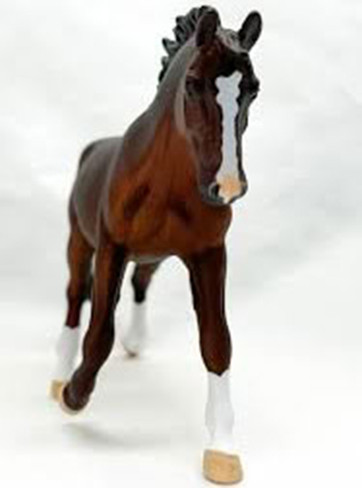 CollectA Oldenburg Mare Chestnut #80006 - Front View