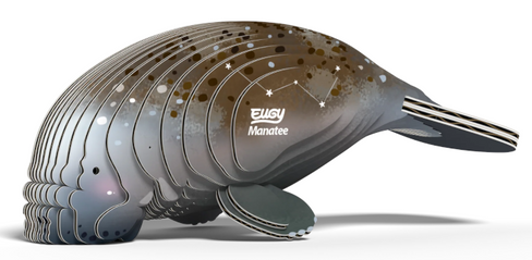 EUGY Manatee 3D Puzzle #122 - Manufacturer main image EUGY Manatee 3D Puzzle #122 - Manufacturer main image