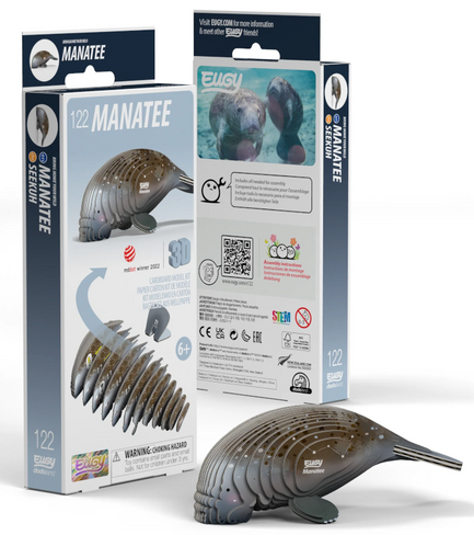 EUGY  Manatee 3D Puzzle #122 - box view EUGY  Manatee 3D Puzzle #122 - box view