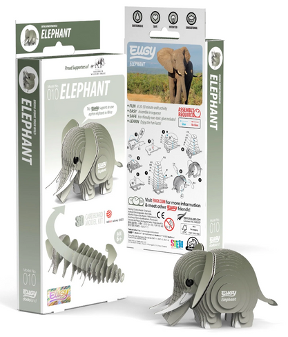 EUGY Elephant 3D Puzzle #010 - Package image