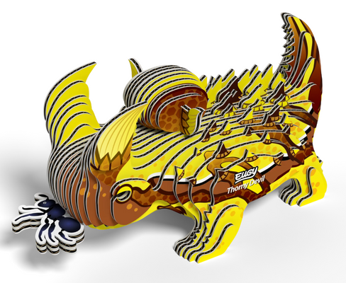 EUGY Thorny Devil 3D Puzzle #135 - aerial view image