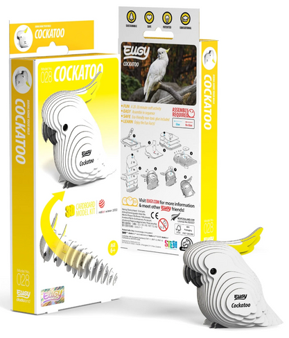 EUGY Cockatoo 3D Puzzle #028 - Package image