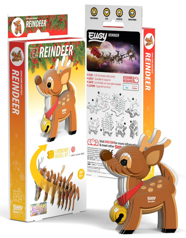 EUGY Reindeer 3D Puzzle #054 - Package image