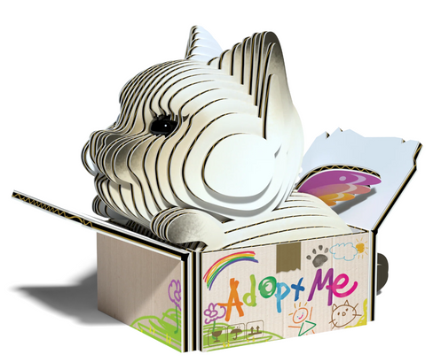 EUGY Angelic Cat Mocha 3D Puzzle #088 - Manufacturer main image EUGY Angelic Cat Mocha 3D Puzzle #088 - Manufacturer main image