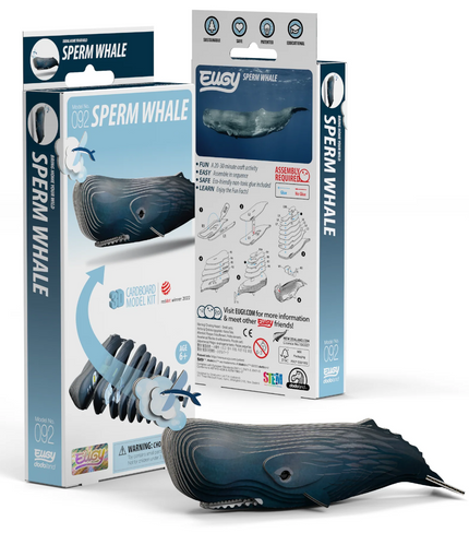 EUGY Sperm Whale 3D Puzzle #092 - box view EUGY Sperm Whale 3D Puzzle #092 - box view