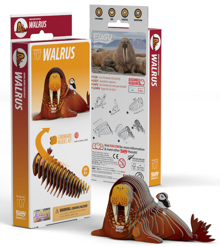 EUGY Walrus 3D Puzzle #107 - Package image EUGY Walrus 3D Puzzle #107 - Package image