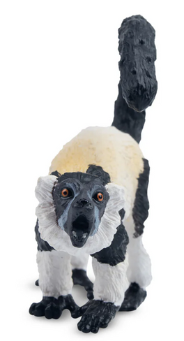 Toymany Black and White Ruffed Lemur #00412 front image