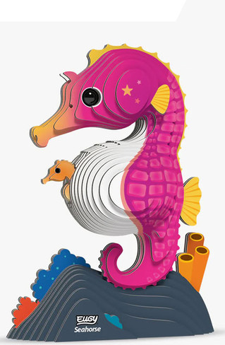 EUGY Seahorse 3D Puzzle #141 - Main Picture