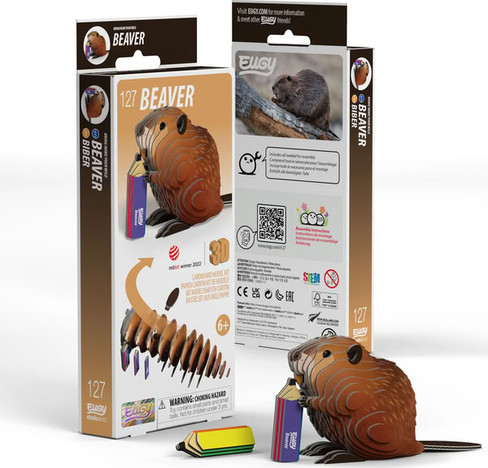EUGY Beaver 3D Puzzle #062 - Main Picture