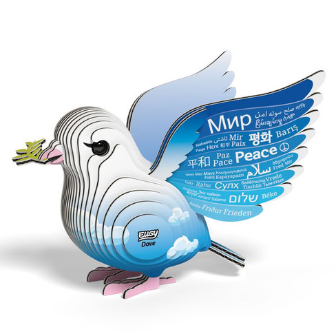 EUGY Dove 3D Puzzle #505 - Left Front View