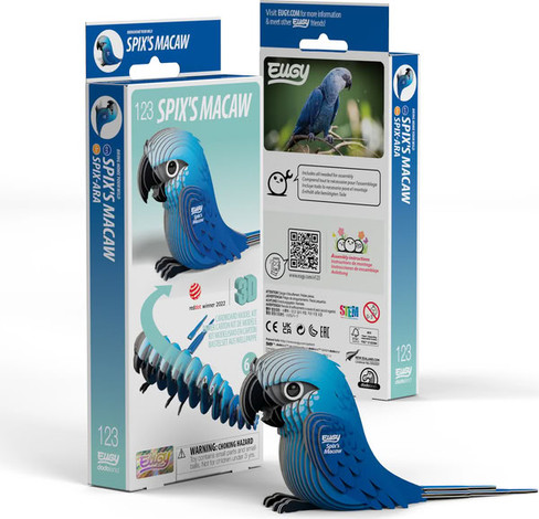 EUGY Spix's Macaw 3D Puzzle #123 - Main Picture