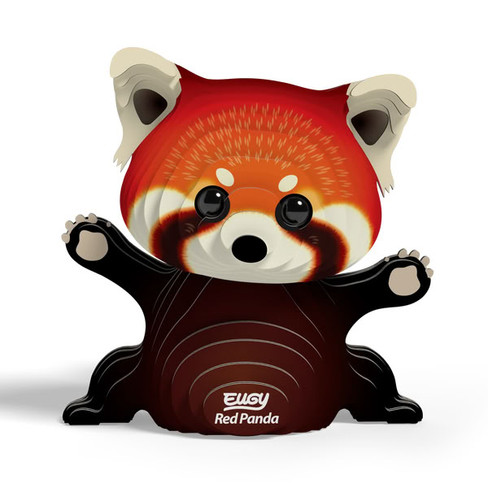 EUGY Red Panda 3D Puzzle #126 - Front View