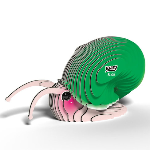 EUGY Snail 3D Puzzle #149 - Left Front View