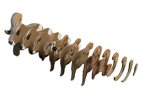 EUGY Bighorn 3D Puzzle #145 - Exploded Construction View