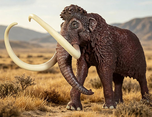 Haolonggood Mammuthus Primigenius (Yellowish Brown) #007-B - In Nature