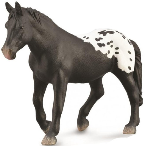 Sugarbush Draft Mare - Black Blanket with Spots (CollectA)