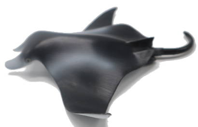 に*ん様 「正規品」9 hand Manta Ray 2.0 Mokume製　E Mojo Sea Life - Manta Ray #387353 - Phantom Ghost of the Sea