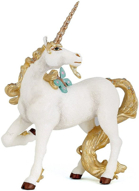 Unicorn w/ Butterfly  - Gold (Papo)