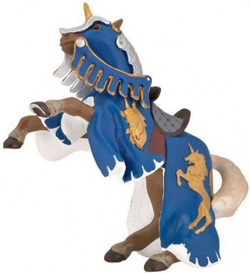 Reared Up Horse w/ Unicorn  - Blue (Papo)