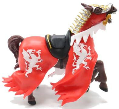 Papo Dragon Kings Horse Red #39388 - Dragon Crest on Tunic