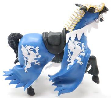 Papo Dragon Kings Horse Blue #39389 - Dragon Crest on Tunic