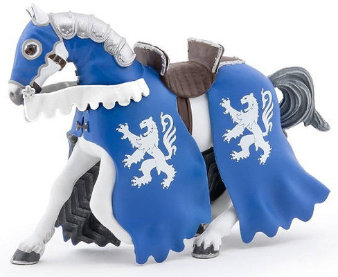 Lion Knight Horse  - Blue (Papo)