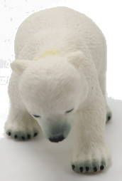 Papo Polar Bear Cub #50145 - Walking Pose, Vibrant White Fur
