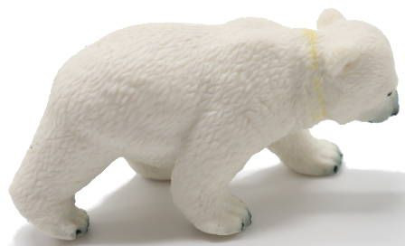 Papo Polar Bear Cub #50145 - Walking Pose, Vibrant White Fur