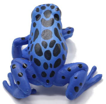 Papo Equatorial Frog #50175 - Brilliant Blue Coloring