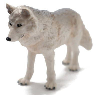 Papo Wild Animals - Arctic Wolf #50195 - White/Grey Fur Coat
