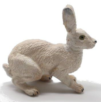 Papo Arctic Hare #50226 - Shaggy, White Rabbit Varmit