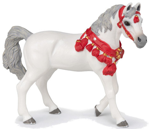 White Arabian Horse in Parade Dress (Papo)