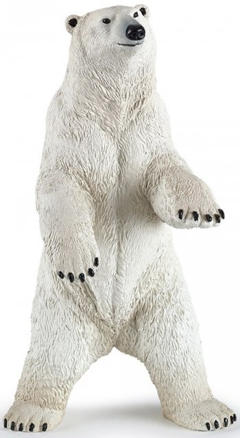 Papo Standing Polar Bear #50172 - Fearsome Upright Pose