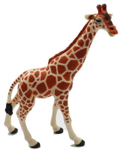 Safari Ltd. Reticulated Giraffe #268429, Quirky Orange Color