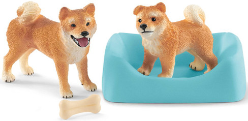 Dogs - Shiba Inu Mother and Puppy (Schleich)