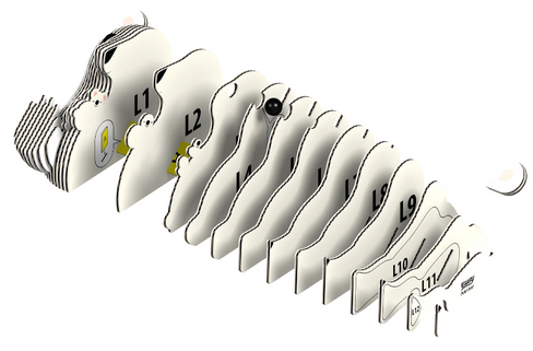 EUGY Platypus 3D Puzzle #048 - construction image