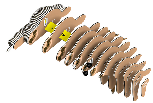 EUGY Sloth 3D Puzzle #032  - construction image