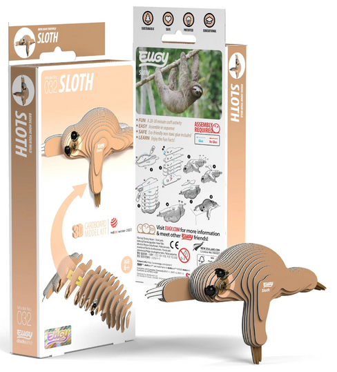 EUGY Sloth 3D Puzzle #032 - Package image