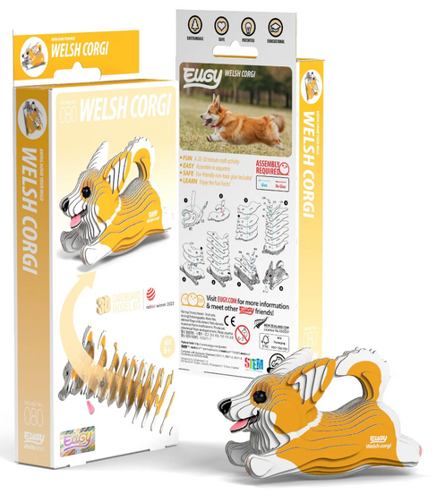 EUGY Welsh Corgi 3D Puzzle #080 - Package image