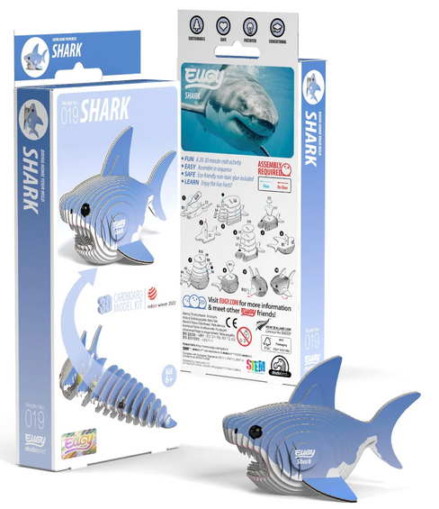 EUGY Shark 3D Puzzle #019 - box view