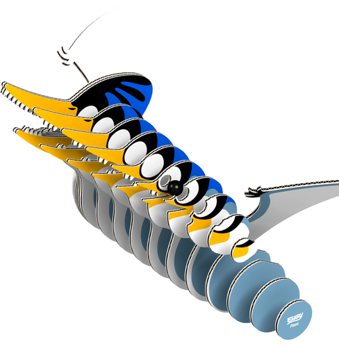 EUGY Ptero 3D Puzzle #053 - construction image
