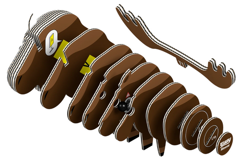 EUGY Moose 3D Puzzle #042 - build image