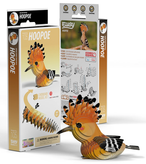 EUGY Hoopoe  3D Puzzle #105 - Package image