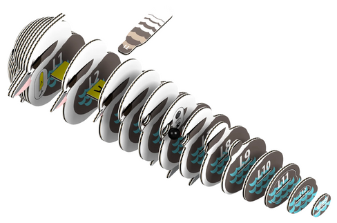 EUGY Kookaburra 3D Puzzle #027 - construction image