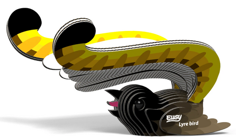 EUGY Lyre Bird 3D Puzzle #059 - Manufacturer main image