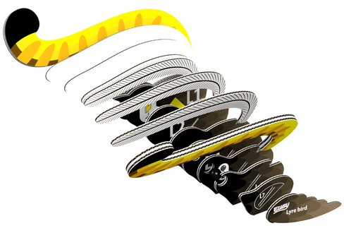 EUGY Lyre Bird 3D Puzzle #059 - construction image